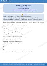 Đề thi giữa kì 1 Toán 12 - Đề số 5